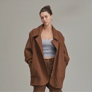 Acacia Swimwear Mathilda Brown Bear Denim Jacket